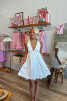 Pixelated Boutique, Women's Clothing, Women's Jewelry and Gifts, Online Shopping for Women, Virginia Beach Clothing Stores, Clothing Stores in Virginia Beach, Aesthetic Fashion Trends, East Coast Fashion Styles, Sustainable Women's Clothing, Unique Gift Ideas for Women, Womens Style, Outfit Inspo, Nautical Summer, Beach Girl, Summer Outfit, Summer Inspo, White Mini Dress, Sorority Rush Dress