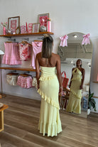 Pixelated Boutique, Women's Clothing, Women's Jewelry and Gifts, Online Shopping for Women, Virginia Beach Clothing Stores, Clothing Stores in Virginia Beach, Aesthetic Fashion Trends, East Coast Fashion Styles, Sustainable Women's Clothing, Unique Gift Ideas for Women, Women's Dress, Wedding Guest Dress, Maxi Elegant Dress, Yellow Dress