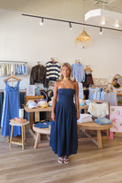 Pixelated Boutique, Women's Clothing, Women's Jewelry and Gifts, Online Shopping for Women, Latest Fashion Trends 2025, Virginia Beach Clothing Stores, Clothing Stores in Virginia Beach, Aesthetic Fashion Trends, East Coast Fashion Styles, Sustainable Women's Clothing, Unique Gift Ideas for Women, Fall Fashion, Fall Outfit Ideas, Fall Fashion Inspiration, Womens Style, Outfit Inspo, Rush Dresses, Back to School Styles, Fall Dress, Maxi Dress, Strapless Navy Blue Dress