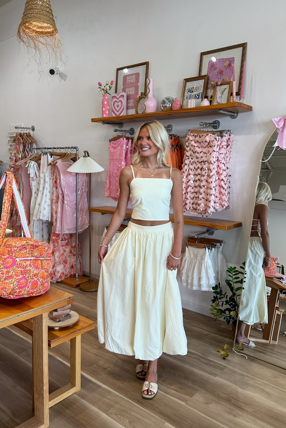 Pixelated Boutique, Women's Clothing, Women's Jewelry and Gifts, Online Shopping for Women, Virginia Beach Clothing Stores, Clothing Stores in Virginia Beach, Aesthetic Fashion Trends, East Coast Fashion Styles, Sustainable Women's Clothing, Unique Gift Ideas for Women, Womens Style, Outfit Inspo, Nautical Summer, Beach Girl, Summer Outfit, Summer Inspo, Matching Set, Yellow and White Stripes