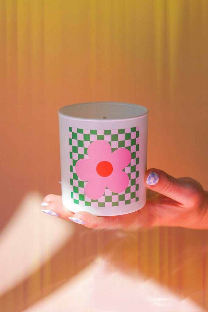 Garden Party Soy Candle - Lifestyle - Pixelated Boutique, online shopping, virginia beach boutique, clothing store, boho, modern bohemian, cute aesthetic store