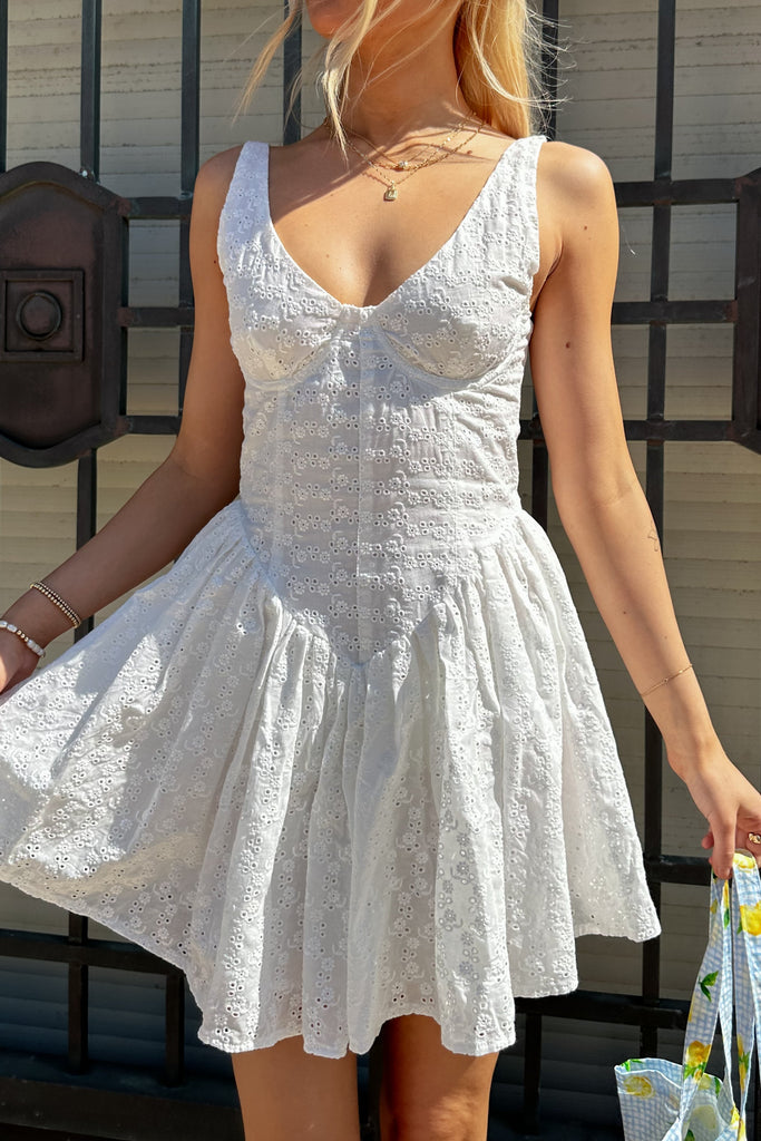 White corset dress, Pixelated Boutique, Women's Clothing, Women's Jewelry and Gifts, Online Shopping for Women, Latest Fashion Trends, Women's Boutique Clothing, Virginia Beach, Clothing Stores in Virginia Beach, Rush Dresses, Graduation Dresses, Cute Clothes, Aesthetic Trends, Quality Jewelry, East Coast Styles, College Styles, Spring Trends
