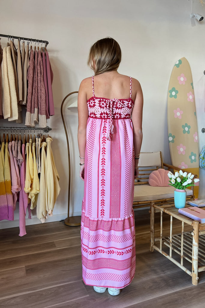 Pink Maxi Dress, Pixelated Boutique, Women's Clothing, Women's Jewelry and Gifts, Online Shopping for Women, Latest Fashion Trends, Women's Boutique Clothing, Virginia Beach, Clothing Stores in Virginia Beach, Rush Dresses, Graduation Dresses, Cute Clothes, Aesthetic Trends, Quality Jewelry, East Coast Styles, College Styles, Spring Trends, Summer Styles