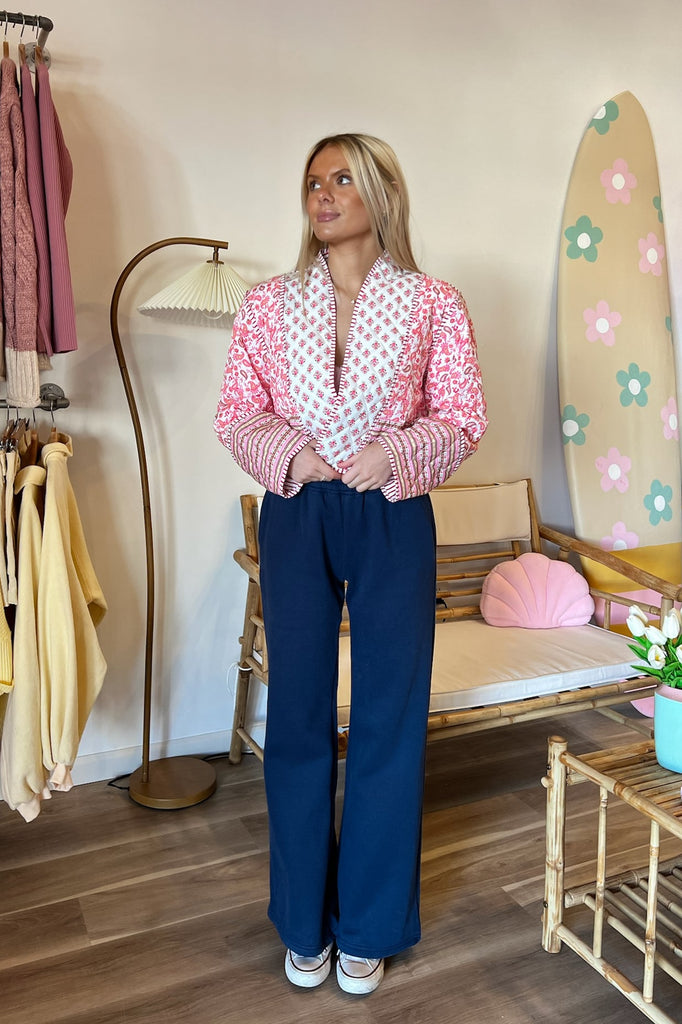 Ruched Underwire Bra Bikini Top in Strawberry Swirl Pixelated Boutique