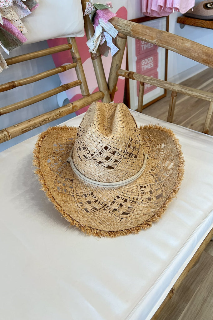 Fringe Cowboy Hat, Pixelated Boutique, Women's Clothing, Women's Jewelry and Gifts, Online Shopping for Women, Latest Fashion Trends, Women's Boutique Clothing, Virginia Beach, Clothing Stores in Virginia Beach, Rush Dresses, Graduation Dresses, Cute Clothes, Aesthetic Trends, Quality Jewelry, East Coast Styles, College Styles, Summer Styles, Swimwear