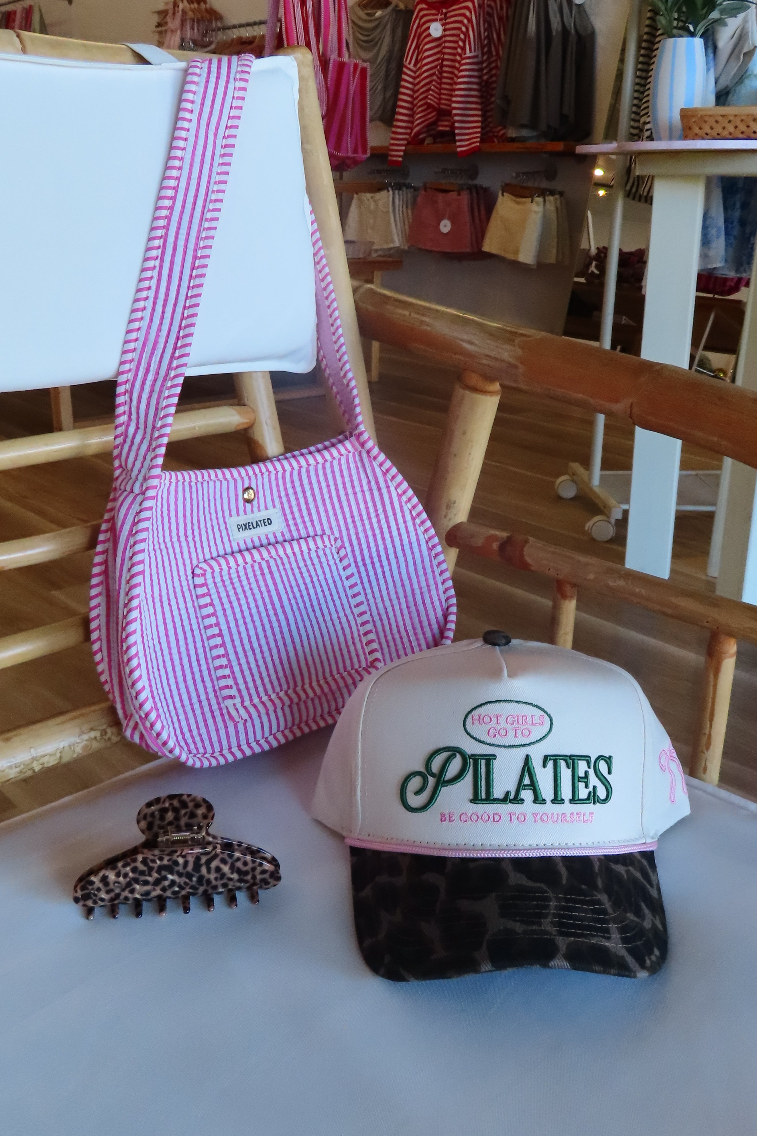 Pixelated Boutique, Women's Clothing, Women's Jewelry and Gifts, Online Shopping for Women, Latest Fashion Trends 2025, Virginia Beach Clothing Stores, Clothing Stores in Virginia Beach, Aesthetic Fashion Trends, Sustainable Women's Clothing, Unique Gift Ideas for Women, trucker hat, fashion accessory, pilates trucker hat 