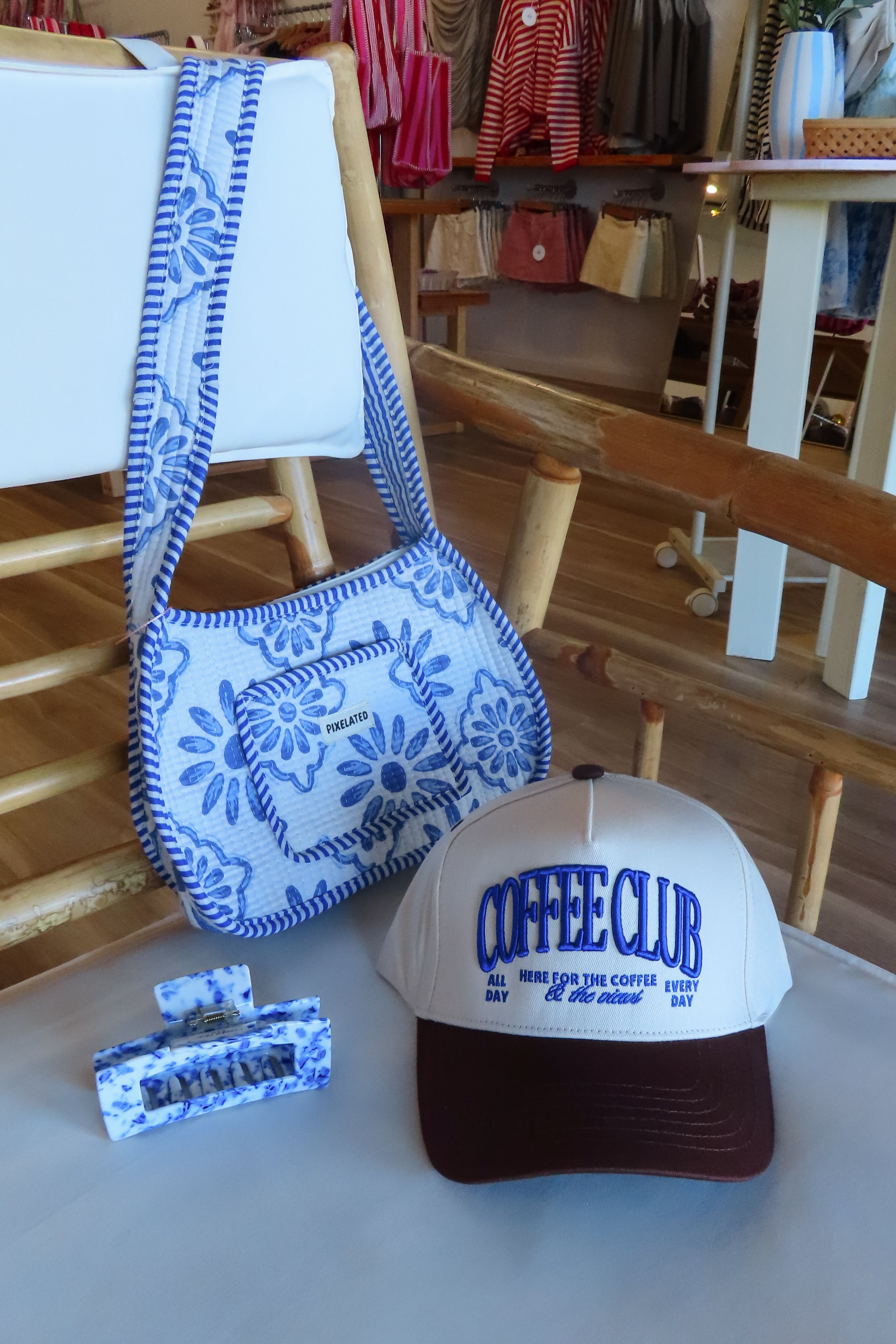 Pixelated Boutique, Women's Clothing, Women's Jewelry and Gifts, Online Shopping for Women, Latest Fashion Trends 2025, Virginia Beach Clothing Stores, Clothing Stores in Virginia Beach, Aesthetic Fashion Trends, Sustainable Women's Clothing, Unique Gift Ideas for Women, trucker hat, fashion accessory, coffee club hat