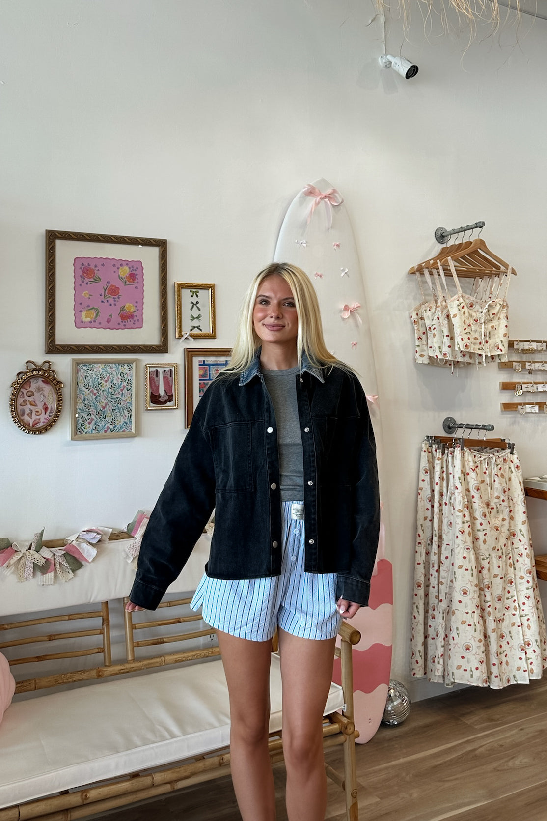 Black Denim Jacket, Pixelated Boutique, Women's Clothing, Women's Jewelry and Gifts, Online Shopping for Women, Latest Fashion Trends 2024, Virginia Beach Clothing Stores, Homecoming Dresses, Fall/Winter 2024, Clothing Stores in Virginia Beach, Aesthetic Fashion Trends, East Coast Fashion Styles, Fall 2024 Fashion Trends, Holiday Styles, Sustainable Women's Clothing, Cozy styles, Unique Gift Ideas for Women
