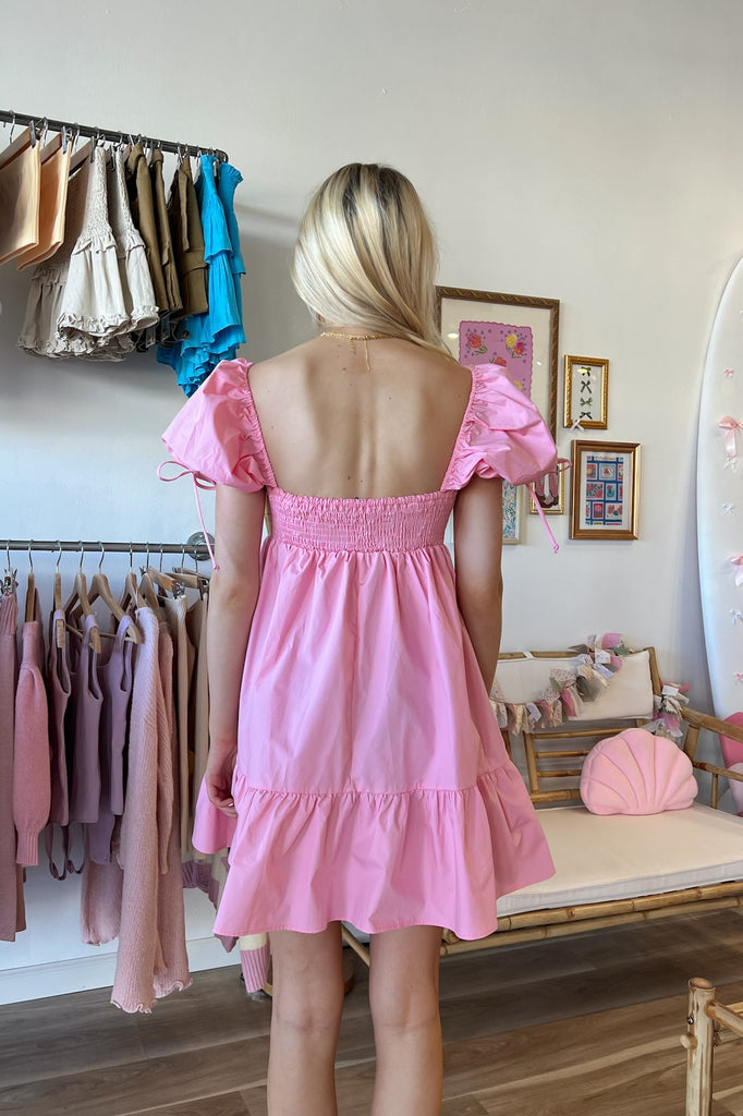 Pink Babydoll Dress, Pixelated Boutique, Women's Clothing, Women's Fashion, Online Shopping for Women, Latest Fashion Trends, Women's Boutique Clothing, Virginia Beach, Clothing Stores in Virginia Beach, Rush Dresses, Graduation Dresses, Cute Clothes, Aesthetic Trends, Quality Jewelry, East Coast Styles, College Styles