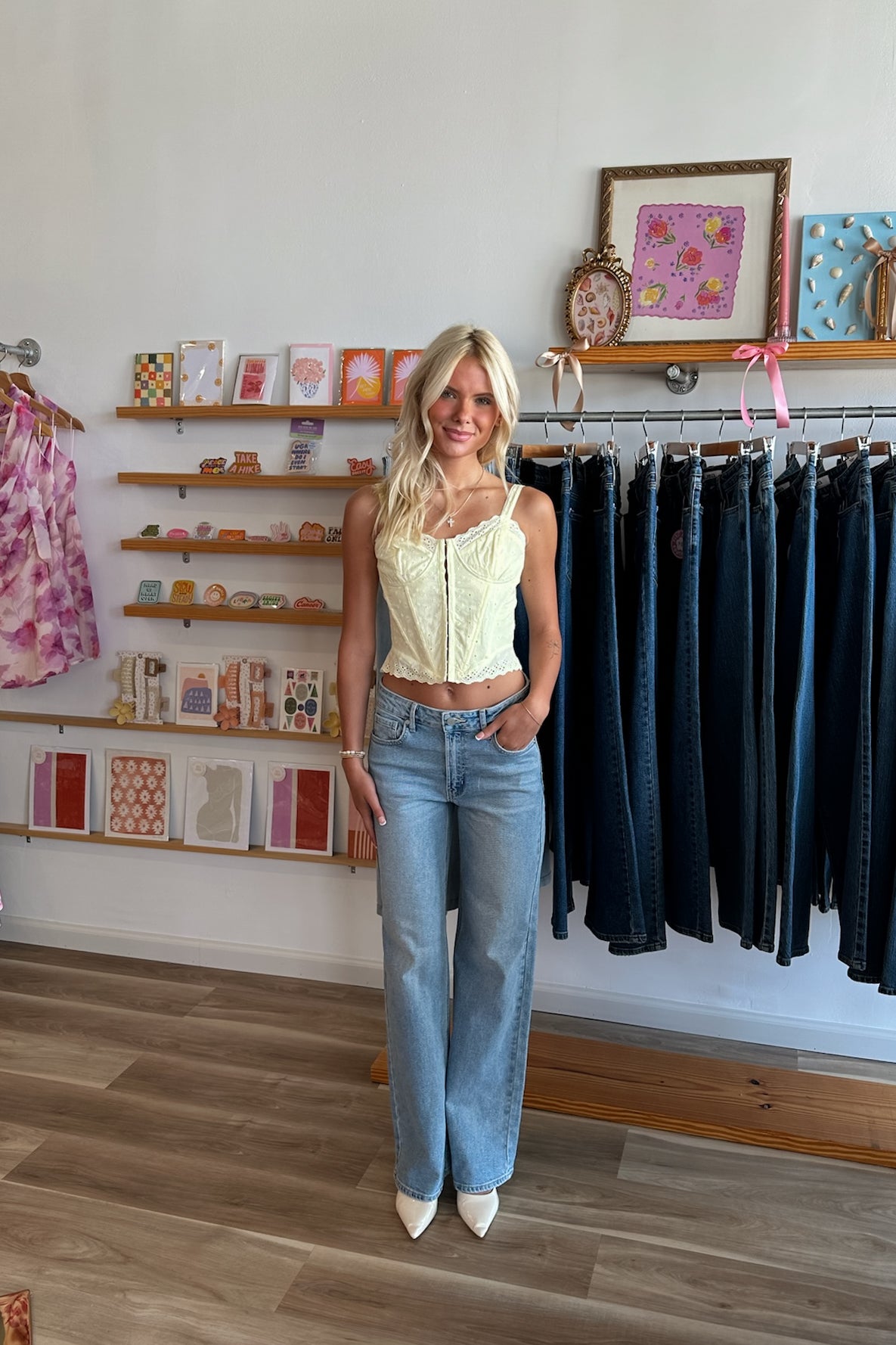 Pixelated Boutique, Women's Clothing, Women's Jewelry and Gifts, Online Shopping for Women, Virginia Beach Clothing Stores, Clothing Stores in Virginia Beach, Aesthetic Fashion Trends, East Coast Fashion Styles, Sustainable Women's Clothing, Unique Gift Ideas for Women, Womens Style, Outfit Inspo, Nautical Summer, Beach Girl, Summer Outfit, Summer Inspo, Denim Jeans, Denim