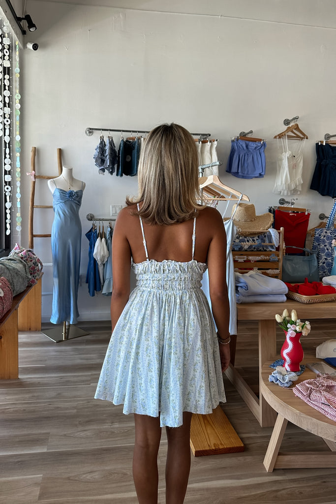 Pixelated Boutique, Women's Clothing, Women's Jewelry and Gifts, Online Shopping for Women, Virginia Beach Clothing Stores, Clothing Stores in Virginia Beach, Aesthetic Fashion Trends, East Coast Fashion Styles, Sustainable Women's Clothing, Unique Gift Ideas for Women, Womens Style, Outfit Inspo, Nautical Summer, Beach Girl, Summer Outfit, Summer Inspo, Summer Dress, Floral Dress, Blue Dress, Mini Dress 