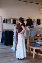 Pixelated Boutique, Women's Clothing, Online Shopping for Women, Fashion Trends 2026, Outfit Inspo, Virginia beach clothing stores, clothing stores in Virginia Beach, fashion outfits, fashion Inspo, women’s outfit 2026, outfit ideas, fashion, spring aesthetic, women’s spring outfit, spring style, spring break, blue maxi skirt, tiered skirt, blue skirt, summer skirt, spring skirt 