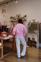 Pixelated Boutique, Women's Clothing, Online Shopping for Women, Fashion Trends 2026, Outfit Inspo, Virginia beach clothing stores, clothing stores in Virginia Beach, fashion outfits, fashion Inspo, women’s outfit 2026, outfit ideas, fashion, spring aesthetic, women’s spring outfit, spring style, spring break, cozy style, wide leg sweatpants, grey sweatpants, neutral style 