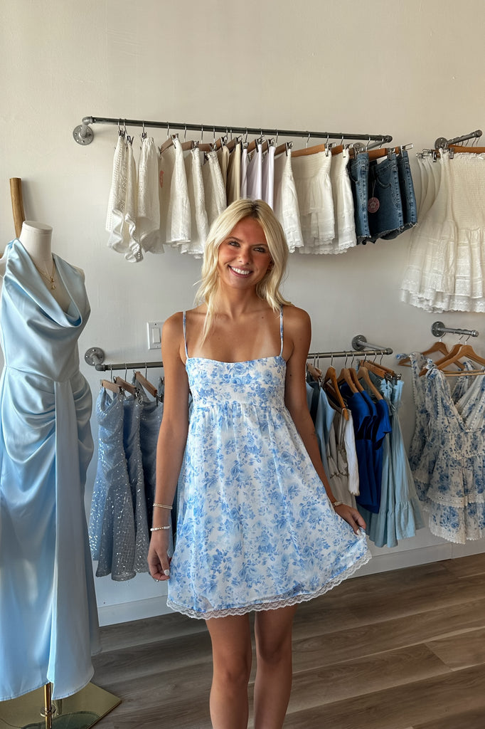 Pixelated Boutique, Women's Clothing, Women's Jewelry and Gifts, Online Shopping for Women, Virginia Beach Clothing Stores, Clothing Stores in Virginia Beach, Aesthetic Fashion Trends, East Coast Fashion Styles, Sustainable Women's Clothing, Unique Gift Ideas for Women, Womens Style, Outfit Inspo, Nautical Summer, Beach Girl, Summer Outfit, Sorority Rush Dress, Mini Dress, Blue Coastal Mini Dress