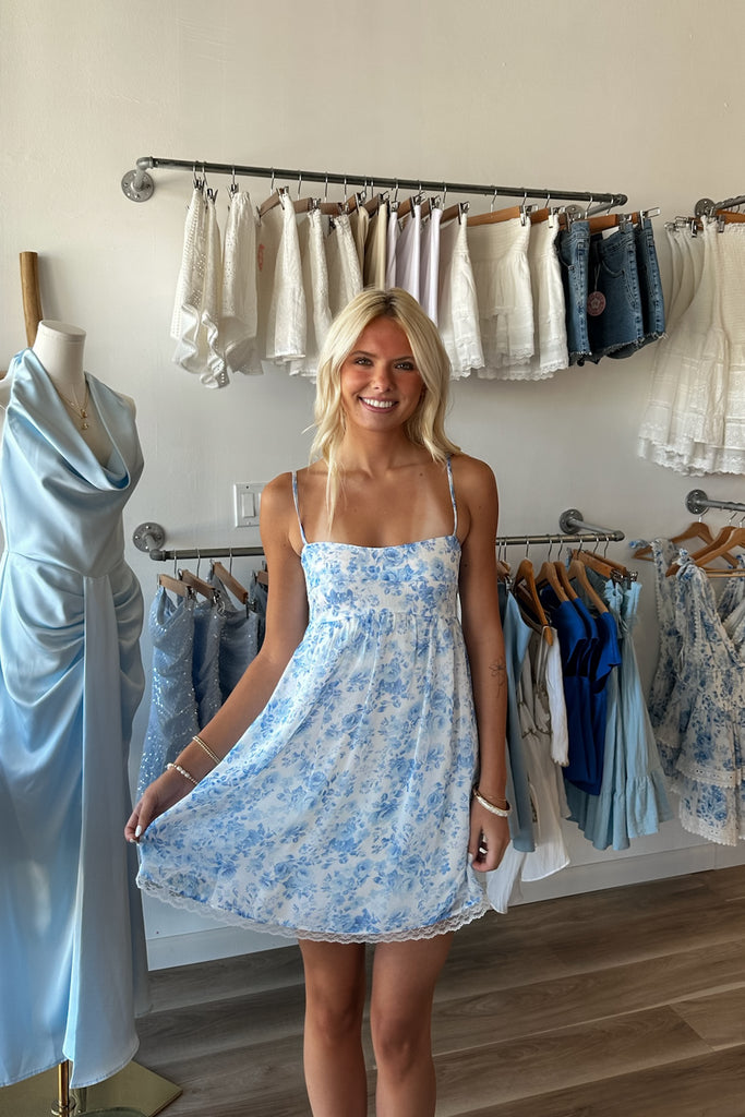 Pixelated Boutique, Women's Clothing, Women's Jewelry and Gifts, Online Shopping for Women, Virginia Beach Clothing Stores, Clothing Stores in Virginia Beach, Aesthetic Fashion Trends, East Coast Fashion Styles, Sustainable Women's Clothing, Unique Gift Ideas for Women, Womens Style, Outfit Inspo, Nautical Summer, Beach Girl, Summer Outfit, Sorority Rush Dress, Mini Dress, Blue Coastal Mini Dress