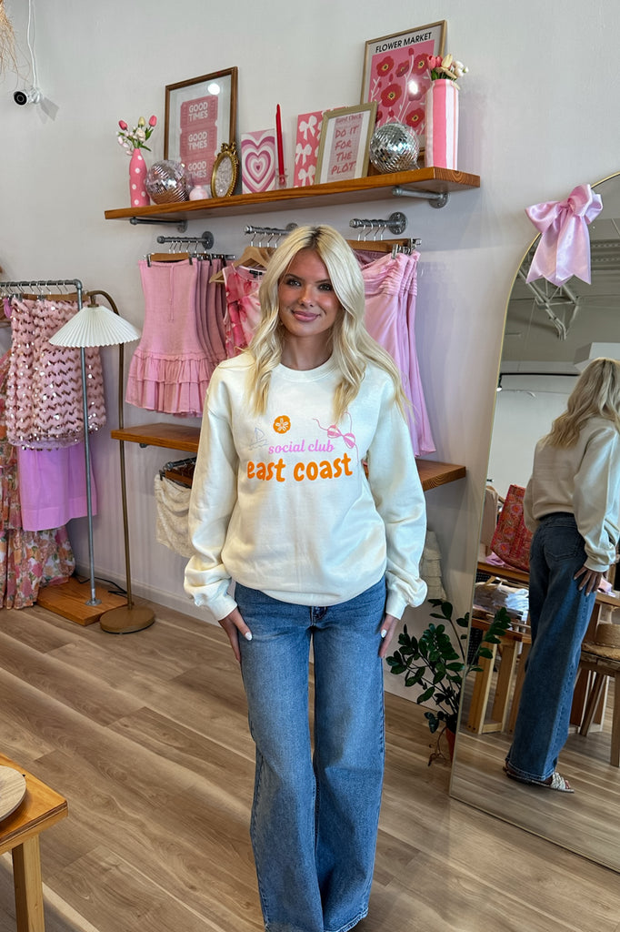 Pixelated Boutique, Women's Clothing, Women's Jewelry and Gifts, Online Shopping for Women, Virginia Beach Clothing Stores, Clothing Stores in Virginia Beach, Aesthetic Fashion Trends, East Coast Fashion Styles, Sustainable Women's Clothing, Unique Gift Ideas for Women, Womens Style, Outfit Inspo, Nautical Summer, Beach Girl, Summer Outfit, Summer Inspo,, Sweatshirt, Cozy Summer Style 