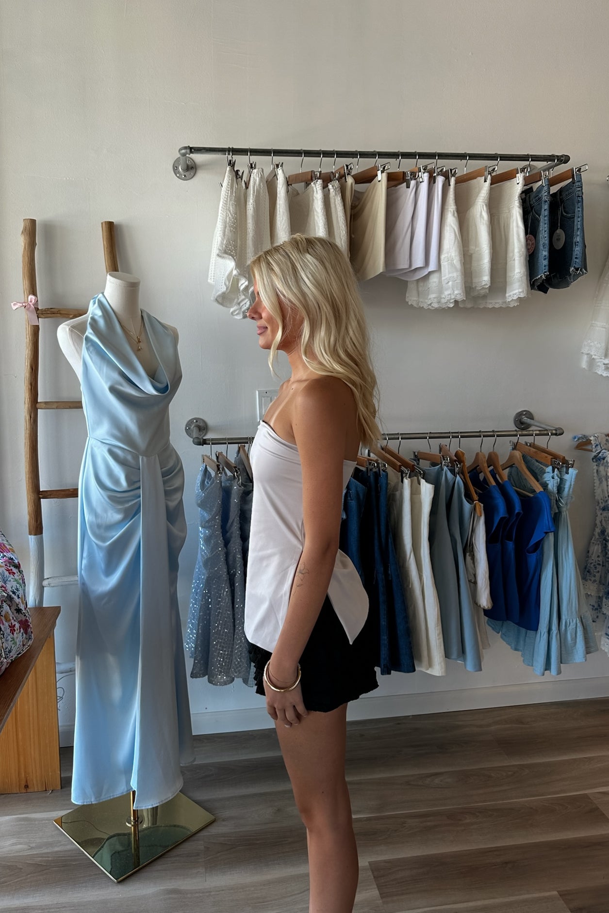 Pixelated Boutique, Women's Clothing, Women's Jewelry and Gifts, Online Shopping for Women, Virginia Beach Clothing Stores, Clothing Stores in Virginia Beach, Aesthetic Fashion Trends, East Coast Fashion Styles, Sustainable Women's Clothing, Unique Gift Ideas for Women, Cute Top, Strapless Top, Casual Style, Effortlessly Chic
