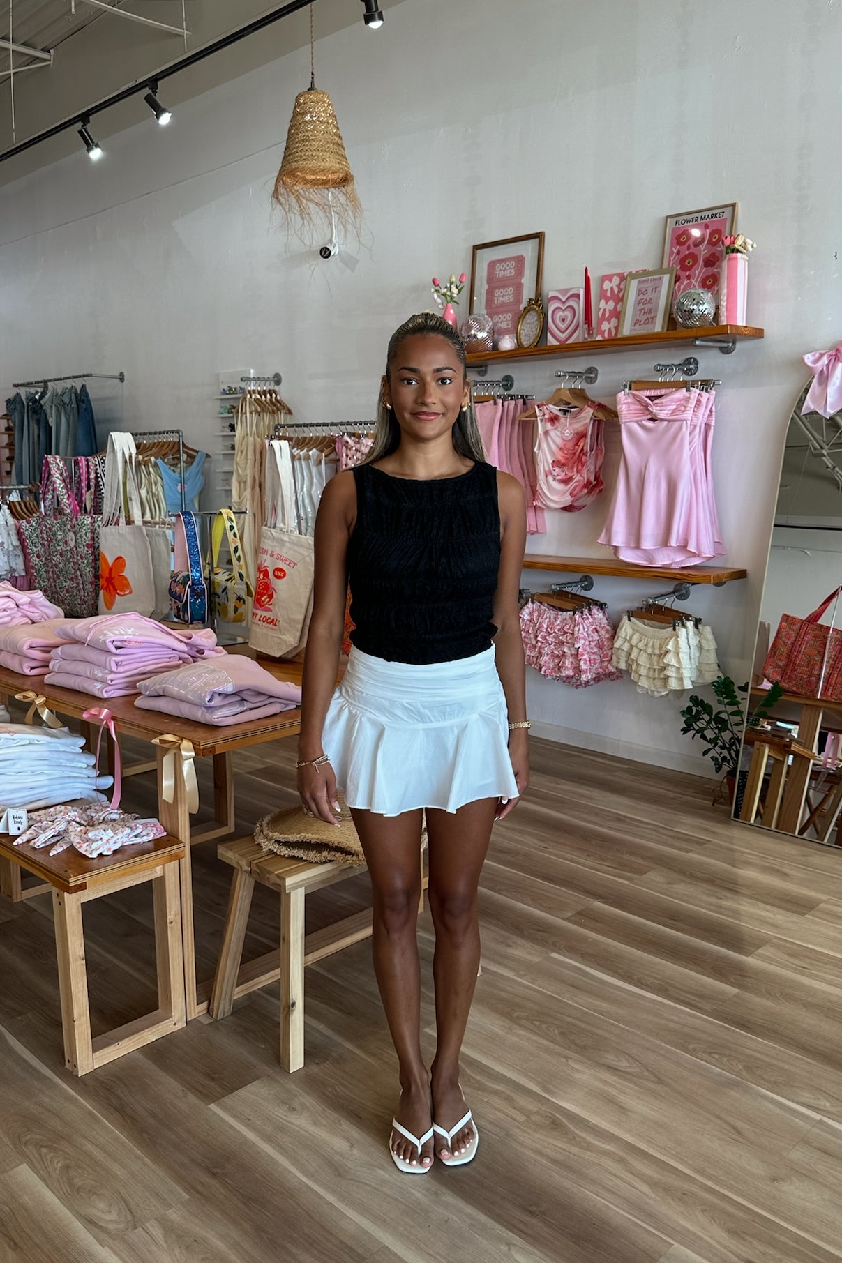 Pixelated Boutique, Women's Clothing, Women's Jewelry and Gifts, Online Shopping for Women, Virginia Beach Clothing Stores, Clothing Stores in Virginia Beach, Aesthetic Fashion Trends, East Coast Fashion Styles, Sustainable Women's Clothing, Unique Gift Ideas for Women, Womens Style, Outfit Inspo, Nautical Summer, Beach Girl, Summer Outfit, Summer Inspo, Mini Skirt, Chic Style, White Skirt , Rush Sorority Outfit