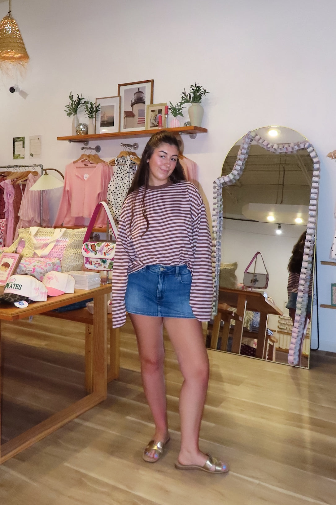 Pink, striped top with long sleeves, drop shoulder, and oversized fit
Pixelated Boutique, Women's Clothing, Virginia Beach Clothing Stores, Clothing Stores in Virginia Beach, Virginia Beach Boutique, 757 Boutique, Online Shopping for Women, summer aesthetic, spring break, vacation style, vacation outfits, beach boutique, beach fashion, beach outfits, women’s boutique clothing, boutique clothing for women, coastal cowgirl outfits, coastal aesthetic clothing, coffee shop outfit, casual long sleeve