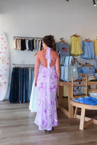 Purple, halter maxi dress with V neckline, floral lace appliques, neck scarf, and flared skirt
Pixelated Boutique, Women's Clothing, Online Shopping for Women, Fashion Trends 2026, Outfit Inspo, Virginia Beach Clothing Stores, Clothing Stores in Virginia Beach, Virginia Beach Boutique, 757 Boutique, fashion, spring aesthetic, women’s spring outfit, spring style, spring break, vacation style, vacation outfits, beach boutique, beach fashion, beach outfits, coastal aesthetic clothing, maxi dress, formal dress