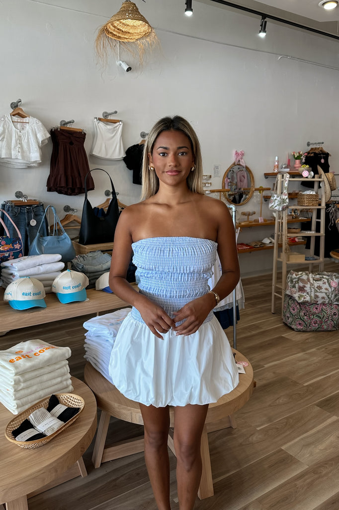 Strapless Mini Dress, Bubble Dress,, Pixelated Boutique, Women's Clothing, Women's Jewelry and Gifts, Online Shopping for Women, Latest Fashion Trends 2025, Virginia Beach Clothing Stores, Clothing Stores in Virginia Beach, Aesthetic Fashion Trends, East Coast Fashion Styles, Sustainable Women's Clothing, Unique Gift Ideas for Women, Fall Fashion, Fall Outfit Ideas, Fall Fashion Inspiration, Womens Style, Outfit Inspo, Back to School Styles, Sorority Rush Dress