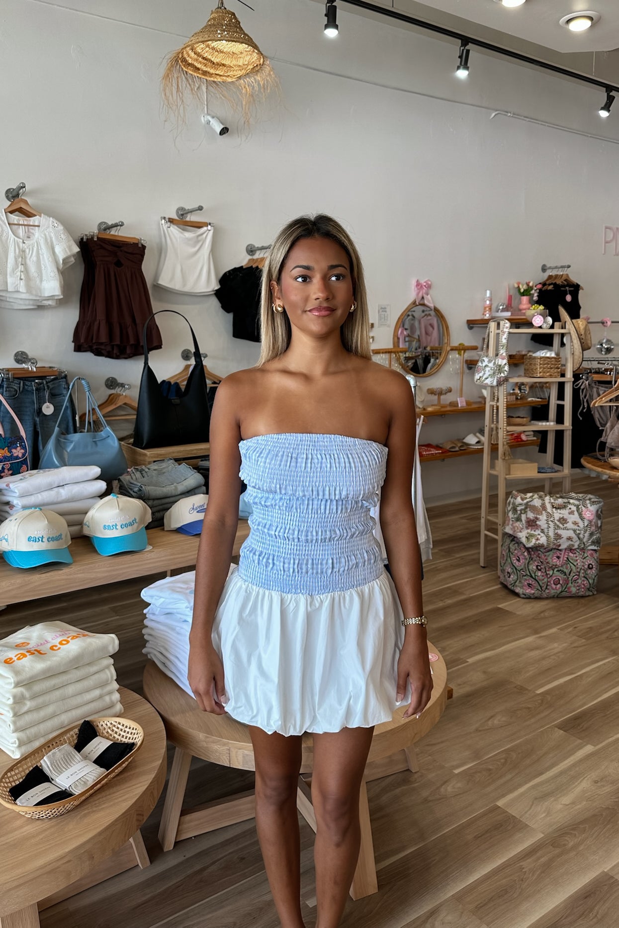 Strapless Mini Dress, Bubble Dress,, Pixelated Boutique, Women's Clothing, Women's Jewelry and Gifts, Online Shopping for Women, Latest Fashion Trends 2025, Virginia Beach Clothing Stores, Clothing Stores in Virginia Beach, Aesthetic Fashion Trends, East Coast Fashion Styles, Sustainable Women's Clothing, Unique Gift Ideas for Women, Fall Fashion, Fall Outfit Ideas, Fall Fashion Inspiration, Womens Style, Outfit Inspo, Back to School Styles, Sorority Rush Dress
