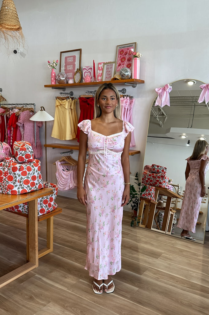 Pink Floral Maxi Dress, Pixelated Boutique, Women's Clothing, Women's Jewelry and Gifts, Online Shopping for Women, Latest Fashion Trends 2025, Virginia Beach Clothing Stores, Clothing Stores in Virginia Beach, Aesthetic Fashion Trends, East Coast Fashion Styles, Sustainable Women's Clothing, Unique Gift Ideas for Women, Fall Fashion, Fall Outfit Ideas, Fall Fashion Inspiration, Womens Style, Outfit Inspo, Back to School Styles, Back to School dress, Sorority Rush Dress