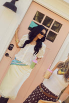 Yellow, satin midi skirt with elastic waist, lace trim, and lining
Pixelated Boutique, Women's Clothing, Virginia Beach Clothing Stores, Clothing Stores in Virginia Beach, Virginia Beach Boutique, 757 Boutique, Online Shopping for Women, summer aesthetic, brunch outfit, vacation style, vacation outfits, beach boutique, beach fashion, beach outfits, women’s boutique clothing, boutique clothing for women, coastal cowgirl outfits, coastal aesthetic clothing, business casual, concert outfit, 2000s fashion