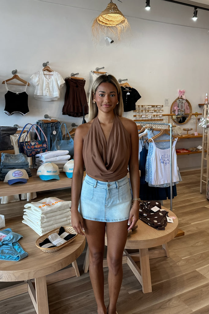 Denim Light Wash Skirt, Pixelated Boutique, Women's Clothing, Women's Jewelry and Gifts, Online Shopping for Women, Latest Fashion Trends 2025, Virginia Beach Clothing Stores, Clothing Stores in Virginia Beach, Aesthetic Fashion Trends, East Coast Fashion Styles, Sustainable Women's Clothing, Unique Gift Ideas for Women, Fall Fashion, Fall Outfit Ideas, Fall Fashion Inspiration, Womens Style, Outfit Inspo, Back to School Outfit