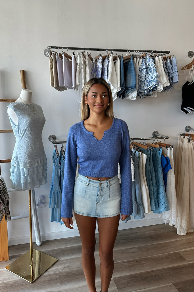 Blue Sweater, Pixelated Boutique, Women's Clothing, Women's Jewelry and Gifts, Online Shopping for Women, Latest Fashion Trends 2025, Virginia Beach Clothing Stores, Clothing Stores in Virginia Beach, Aesthetic Fashion Trends, East Coast Fashion Styles, Sustainable Women's Clothing, Unique Gift Ideas for Women, Fall Fashion, Fall Outfit Ideas, Fall Fashion Inspiration, Womens Style, Outfit Inspo, Back to School Styles 
