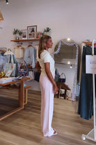 Cream, basic tee with crew neckline and scallop trim
Pixelated Boutique, Women's Clothing, Virginia Beach Clothing Stores, Clothing Stores in Virginia Beach, Virginia Beach Boutique, 757 Boutique, Online Shopping for Women, summer aesthetic, brunch outfit, vacation style, vacation outfits, beach boutique, beach fashion, beach outfits, women’s boutique clothing, boutique clothing for women