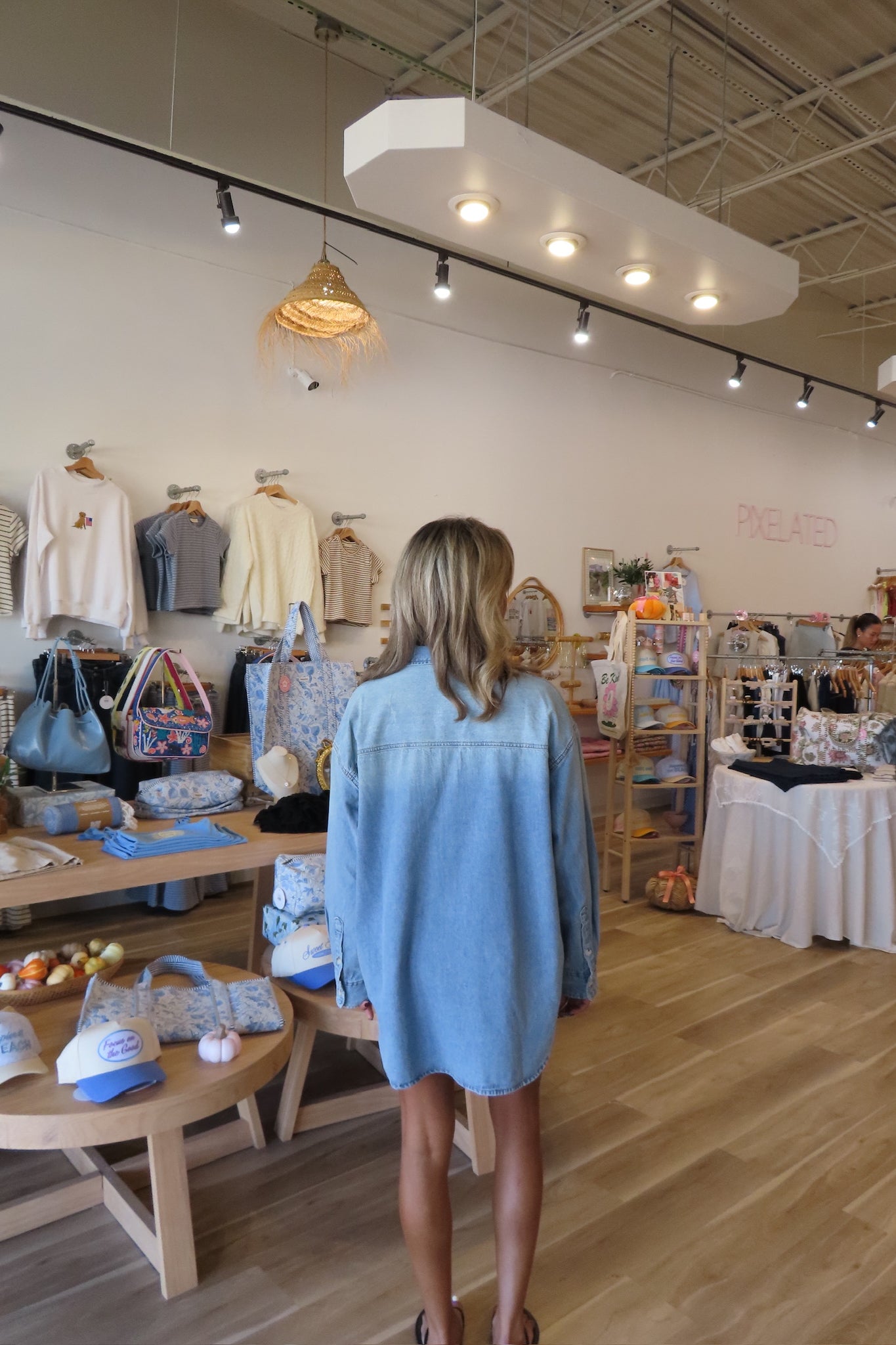 Pixelated Boutique, Women's Clothing, Outfit inspo fall, pumpkin patch outfit, fall fashion outfits, winter fashion inspo, fall outfits women, fall fits, hoco dress, winter fashion inspo, fall dresses, women’s fall outfit 2025, outfit ideas, fashion, fall aesthetic, school outfits, denim shirt, collared shirt