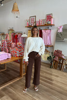 Brown Jeans, Pixelated Boutique, Women's Clothing, Women's Jewelry and Gifts, Online Shopping for Women, Latest Fashion Trends 2025, Virginia Beach Clothing Stores, Clothing Stores in Virginia Beach, Aesthetic Fashion Trends, East Coast Fashion Styles, Sustainable Women's Clothing, Unique Gift Ideas for Women, Fall Fashion, Fall Outfit Ideas, Fall Fashion Inspiration, Womens Style, Outfit Inspo, Back to School Styles, Back To School Outfit