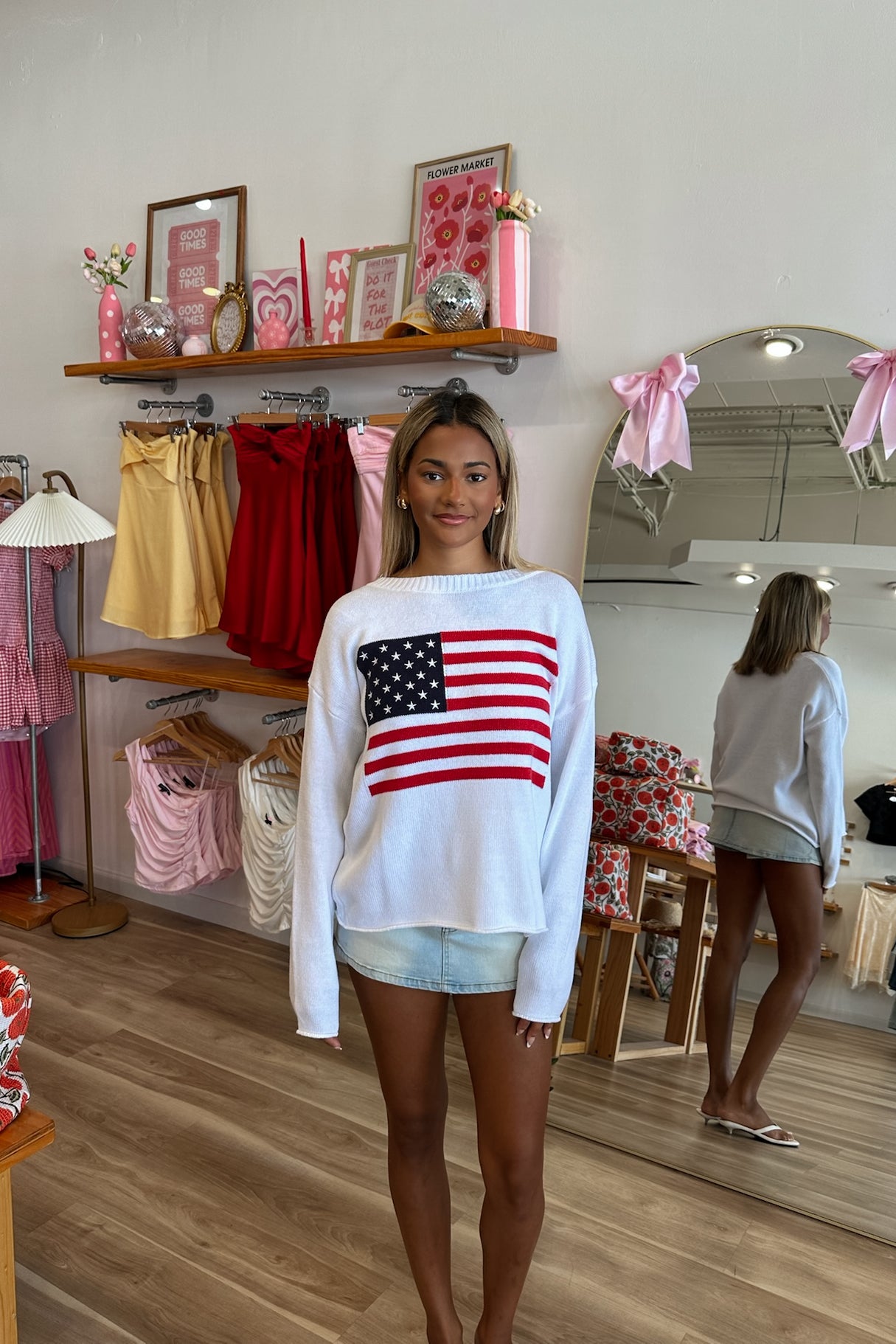 White American Flag Sweater, Pixelated Boutique, Women's Clothing, Women's Jewelry and Gifts, Online Shopping for Women, Latest Fashion Trends 2025, Virginia Beach Clothing Stores, Clothing Stores in Virginia Beach, Aesthetic Fashion Trends, East Coast Fashion Styles, Sustainable Women's Clothing, Unique Gift Ideas for Women, Fall Fashion, Fall Outfit Ideas, Fall Fashion Inspiration, Womens Style, Outfit Inspo, Back to School Styles, Back to School Outfit