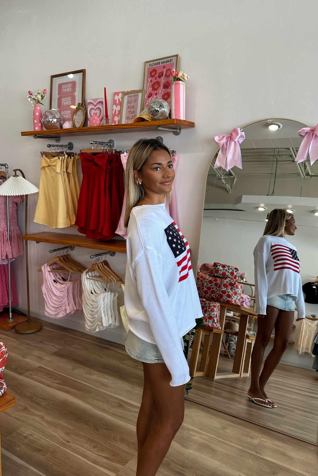 White American Flag Sweater, Pixelated Boutique, Women's Clothing, Women's Jewelry and Gifts, Online Shopping for Women, Latest Fashion Trends 2025, Virginia Beach Clothing Stores, Clothing Stores in Virginia Beach, Aesthetic Fashion Trends, East Coast Fashion Styles, Sustainable Women's Clothing, Unique Gift Ideas for Women, Fall Fashion, Fall Outfit Ideas, Fall Fashion Inspiration, Womens Style, Outfit Inspo, Back to School Styles, Back to School Outfit