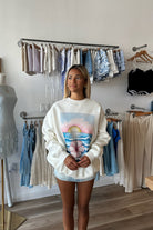 Cream Graphic Sweatshirt, Pixelated Boutique, Women's Clothing, Women's Jewelry and Gifts, Online Shopping for Women, Latest Fashion Trends 2025, Virginia Beach Clothing Stores, Clothing Stores in Virginia Beach, Aesthetic Fashion Trends, East Coast Fashion Styles, Sustainable Women's Clothing, Unique Gift Ideas for Women, Fall Fashion, Fall Outfit Ideas, Fall Fashion Inspiration, Womens Style, Outfit Inspo, Back to School Styles, Back to School Outfit