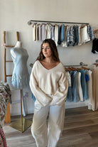 Cream Sweater, Pixelated Boutique, Women's Clothing, Women's Jewelry and Gifts, Online Shopping for Women, Latest Fashion Trends 2025, Virginia Beach Clothing Stores, Clothing Stores in Virginia Beach, Aesthetic Fashion Trends, East Coast Fashion Styles, Sustainable Women's Clothing, Unique Gift Ideas for Women, Fall Fashion, Fall Outfit Ideas, Fall Fashion Inspiration, Womens Style, Outfit Inspo, Back to School Styles, Back To School Outfit, 