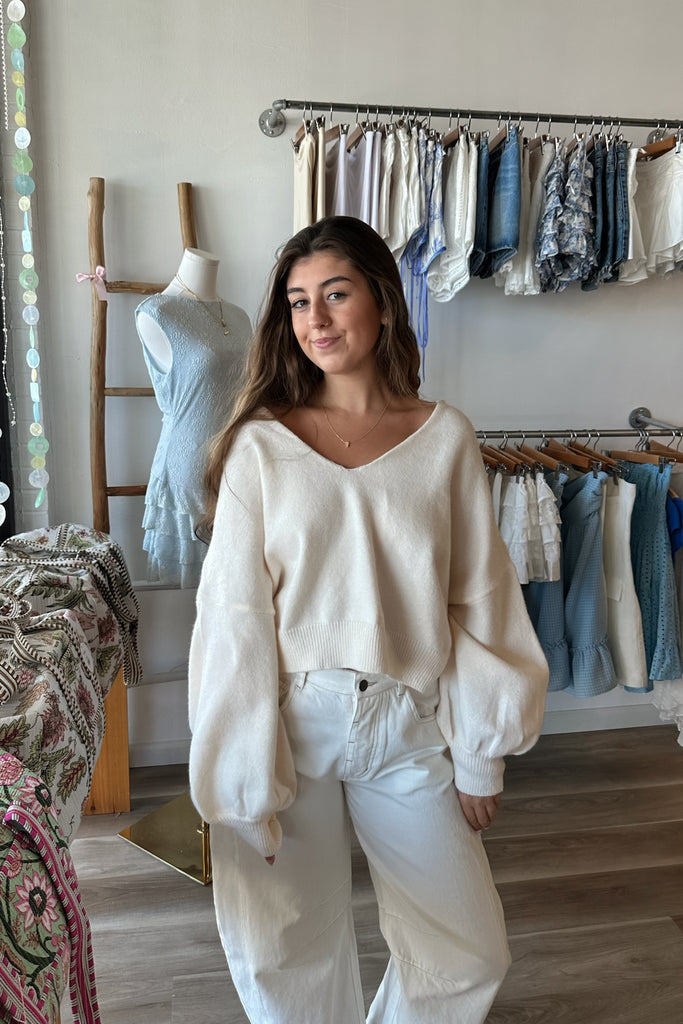 Cream Sweater, Pixelated Boutique, Women's Clothing, Women's Jewelry and Gifts, Online Shopping for Women, Latest Fashion Trends 2025, Virginia Beach Clothing Stores, Clothing Stores in Virginia Beach, Aesthetic Fashion Trends, East Coast Fashion Styles, Sustainable Women's Clothing, Unique Gift Ideas for Women, Fall Fashion, Fall Outfit Ideas, Fall Fashion Inspiration, Womens Style, Outfit Inspo, Back to School Styles, Back To School Outfit, 