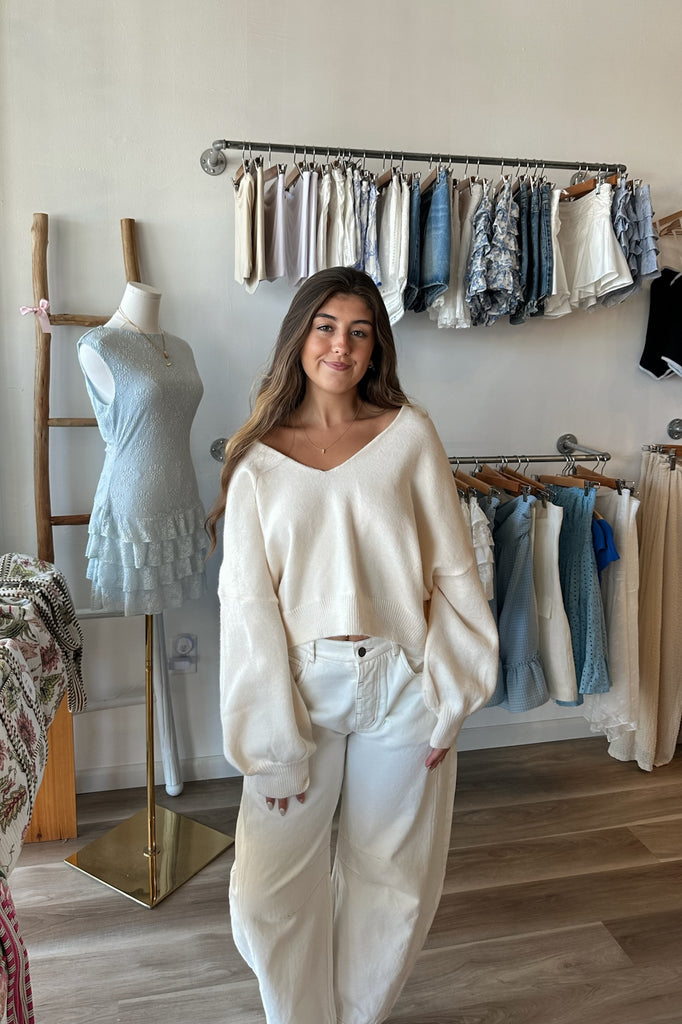 Cream Sweater, Pixelated Boutique, Women's Clothing, Women's Jewelry and Gifts, Online Shopping for Women, Latest Fashion Trends 2025, Virginia Beach Clothing Stores, Clothing Stores in Virginia Beach, Aesthetic Fashion Trends, East Coast Fashion Styles, Sustainable Women's Clothing, Unique Gift Ideas for Women, Fall Fashion, Fall Outfit Ideas, Fall Fashion Inspiration, Womens Style, Outfit Inspo, Back to School Styles, Back To School Outfit, 