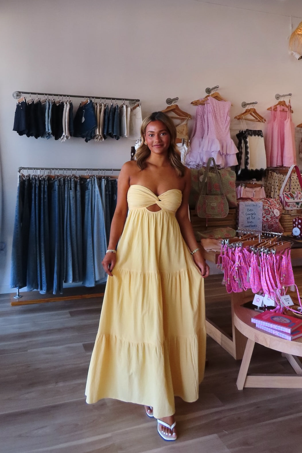 chinese dress ladies Pink Tropical Tiered Maxi Dress main image 0