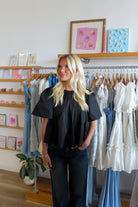 Pixelated Boutique, Women's Clothing, Women's Jewelry and Gifts, Online Shopping for Women, Latest Fashion Trends 2025, Virginia Beach Clothing Stores, Clothing Stores in Virginia Beach, Aesthetic Fashion Trends, East Coast Fashion Styles, Sustainable Women's Clothing, Unique Gift Ideas for Women, Fall Fashion, Fall Outfit Ideas, Fall Fashion Inspiration, Womens Style, Outfit Inspo, Rush Dresses, Back to School Styles, Fall Top, BabyDoll Top, Black Shirt