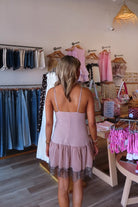 Pink, mini dress with V neckline, contrast lace front and trim, adjustable straps, and ruffled hem
Virginia Beach Boutique, 757 Boutique, Online Shopping for Women, summer aesthetic, brunch outfit, vacation style, vacation outfits, beach boutique, beach fashion, beach outfits, women’s boutique clothing, boutique clothing for women, coastal cowgirl outfits, coastal aesthetic clothing, business casual, concert outfit