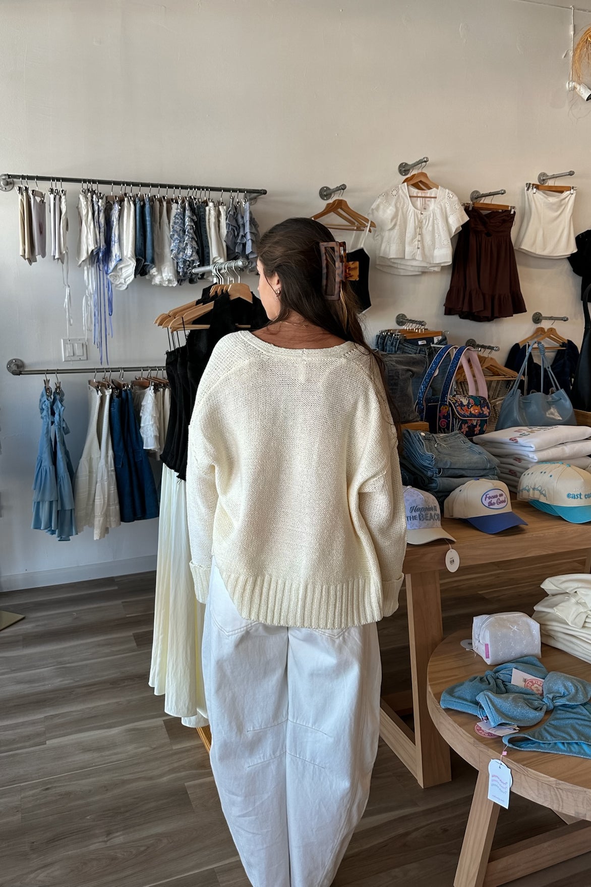 Cream Cardigan, Pixelated Boutique, Women's Clothing, Women's Jewelry and Gifts, Online Shopping for Women, Latest Fashion Trends 2025, Virginia Beach Clothing Stores, Clothing Stores in Virginia Beach, Aesthetic Fashion Trends, East Coast Fashion Styles, Sustainable Women's Clothing, Unique Gift Ideas for Women, Fall Fashion, Fall Outfit Ideas, Fall Fashion Inspiration, Womens Style, Outfit Inspo, Back to School Styles, Back to School Outfit
