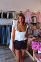 Brown, tailored micro short with mid rise, front zipper and hook, pockets, and lining
757 Boutique, Online Shopping for Women, summer aesthetic, brunch outfit, vacation style, vacation outfits, beach boutique, beach fashion, beach outfits, women’s boutique clothing, boutique clothing for women, coastal cowgirl outfits, coastal aesthetic clothing, business casual, concert outfit, 2000s fashion, western outfits