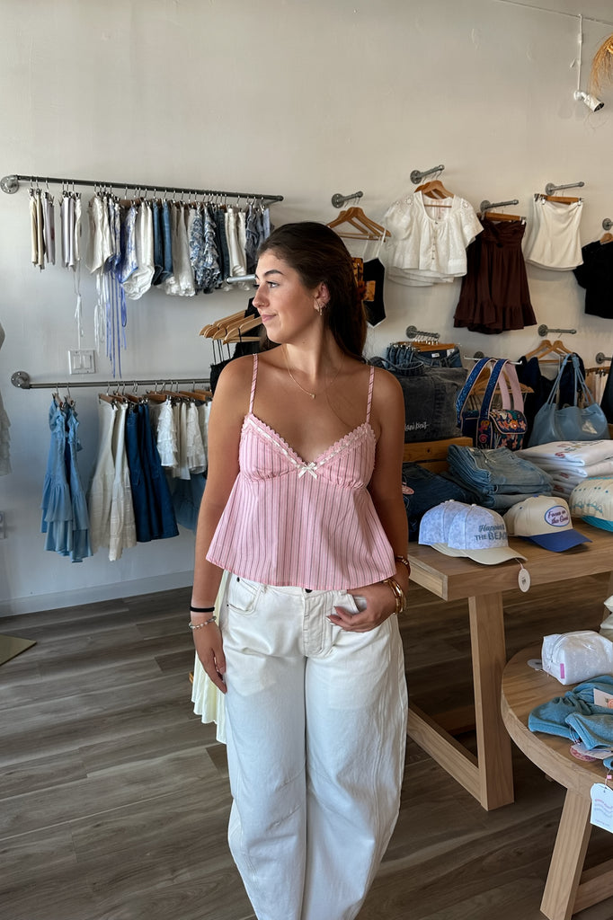 Pink Striped Tank Top, Pixelated Boutique, Women's Clothing, Women's Jewelry and Gifts, Online Shopping for Women, Latest Fashion Trends 2025, Virginia Beach Clothing Stores, Clothing Stores in Virginia Beach, Aesthetic Fashion Trends, East Coast Fashion Styles, Sustainable Women's Clothing, Unique Gift Ideas for Women, Fall Fashion, Fall Outfit Ideas, Fall Fashion Inspiration, Womens Style, Outfit Inspo, Back to School Styles, Back To School Outfit, Crewneck 