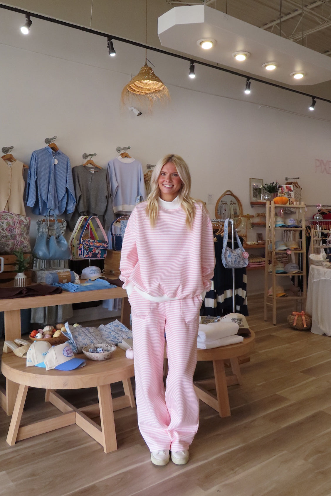 Pixelated Boutique, Women's Clothing, Outfit inspo fall, pumpkin patch outfit, fall fashion outfits, winter fashion inspo, fall outfits women, fall fits, winter fashion inspo, fall Loungewear, women’s fall outfit 2025, outfit ideas, fashion, fall aesthetic, school outfits , Sweatset, Stripped Sweatpants
