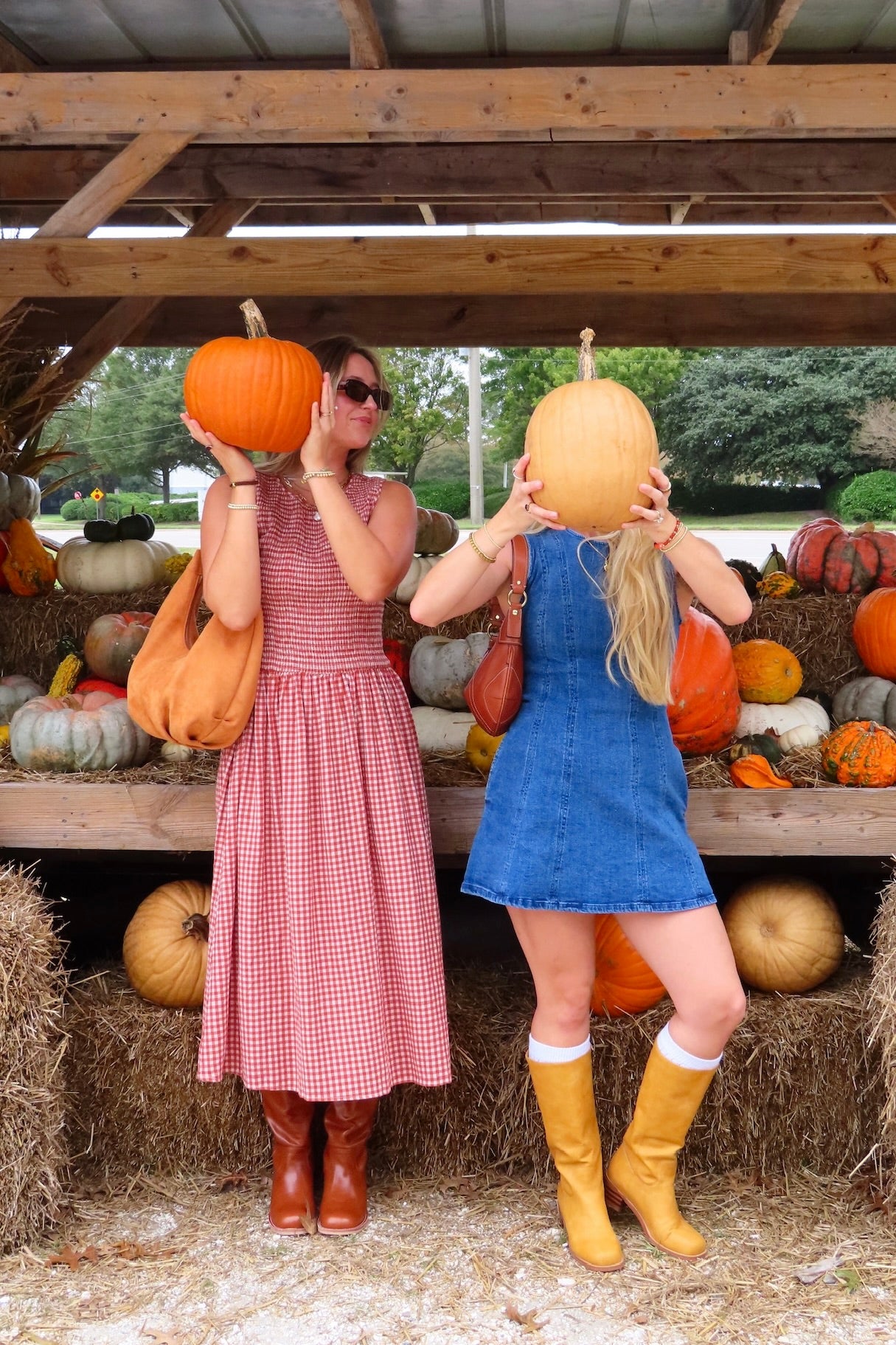 Women's Clothing, Outfit inspo fall, pumpkin patch outfit, fall fashion outfits, winter fashion inspo, fall outfits women, fall fits, fall dress, winter fashion inspo, fall dresses, women’s fall outfit 2025, outfit ideas, fashion, fall aesthetic, school outfits, Autumn Style, Autumn Outfit, Red gingham dress, Fall Boot, Fall dress