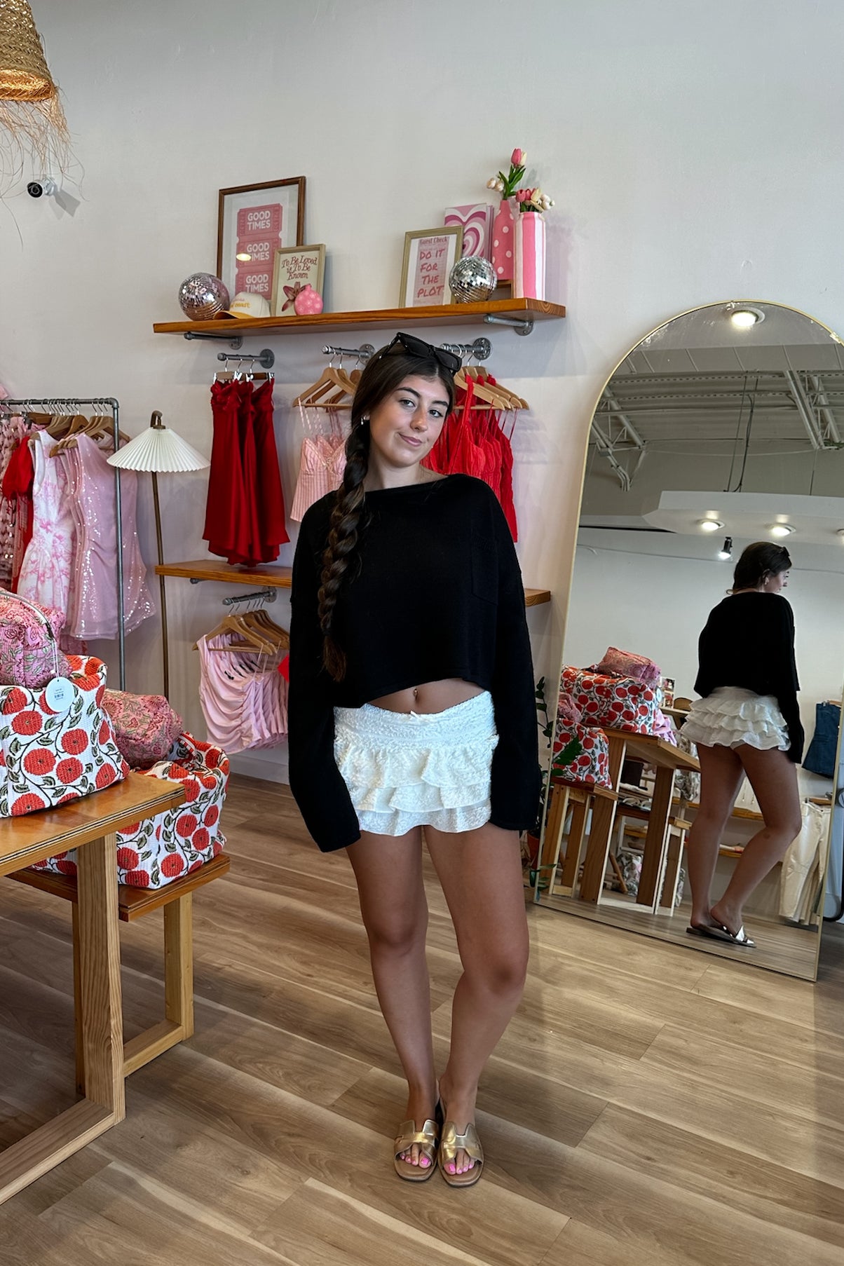 White Mini Skirt, Pixelated Boutique, Women's Clothing, Women's Jewelry and Gifts, Online Shopping for Women, Virginia Beach Clothing Stores, Aesthetic, East Coast Fashion Styles, Women's Clothing, Fall Fashion, Fall Outfit Ideas, Fall Fashion Inspiration, Womens Style, Outfit Inspo, Back to School Styles, ootd