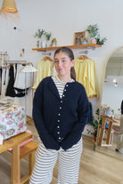 Pixelated Boutique, Women's Clothing, Women's Jewelry and Gifts, Online Shopping for Women, Latest Fashion Trends 2025, Virginia Beach Clothing Stores, Clothing Stores in Virginia Beach, Aesthetic Fashion Trends, East Coast Fashion Styles, Sustainable Women's Clothing, Unique Gift Ideas for Women, Fall Fashion, Fall Outfit Ideas, Fall Fashion Inspiration, Womens Style, Outfit Inspo, Back to School Styles, Blue Cardigan, Cozy Style, Sweater Weather