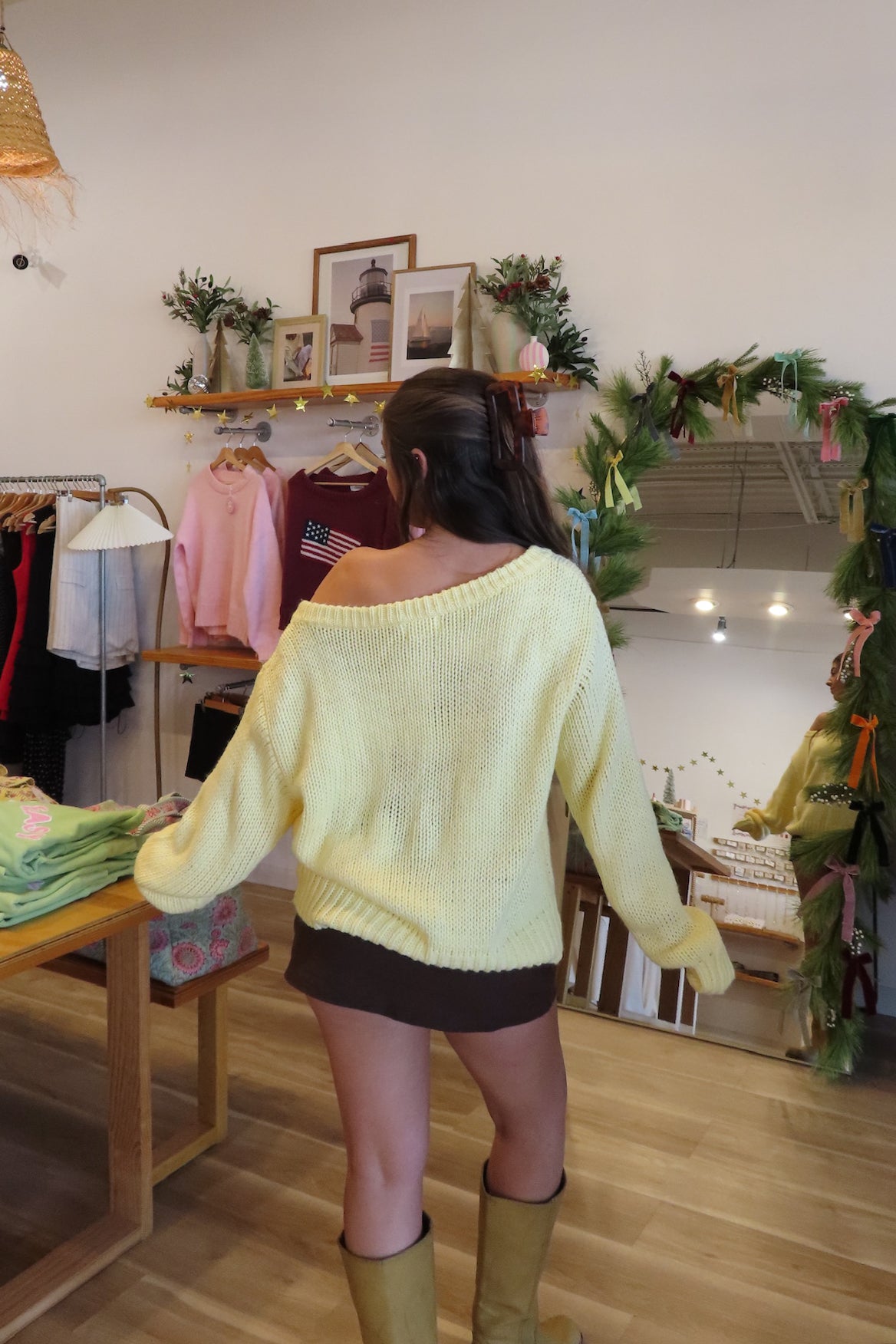 Pixelated Boutique, Women's Clothing, Outfit inspo fall, pumpkin patch outfit, fall fashion outfits, winter fashion inspo, fall outfits women, fall fits, winter fashion inspo, fall dresses, women’s fall outfit 2025, outfit ideas, fashion, fall aesthetic, school outfits, women’s winter outfit, winter style, cozy style, warm fall outfits, Yellow Sweater 
